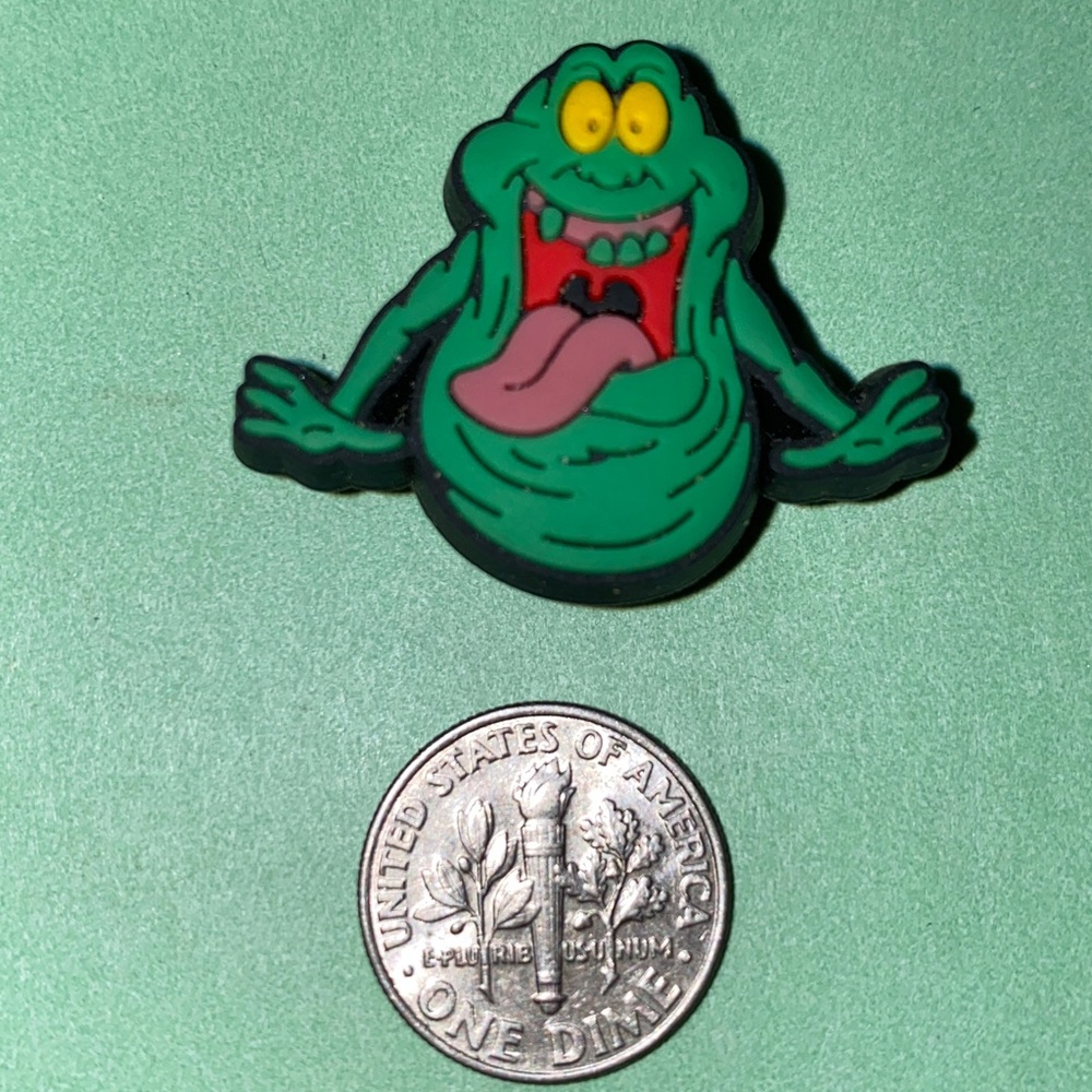 (10 for $15) Slimer Ghostbusters Movie Cartoon Crocs Shoe Charms